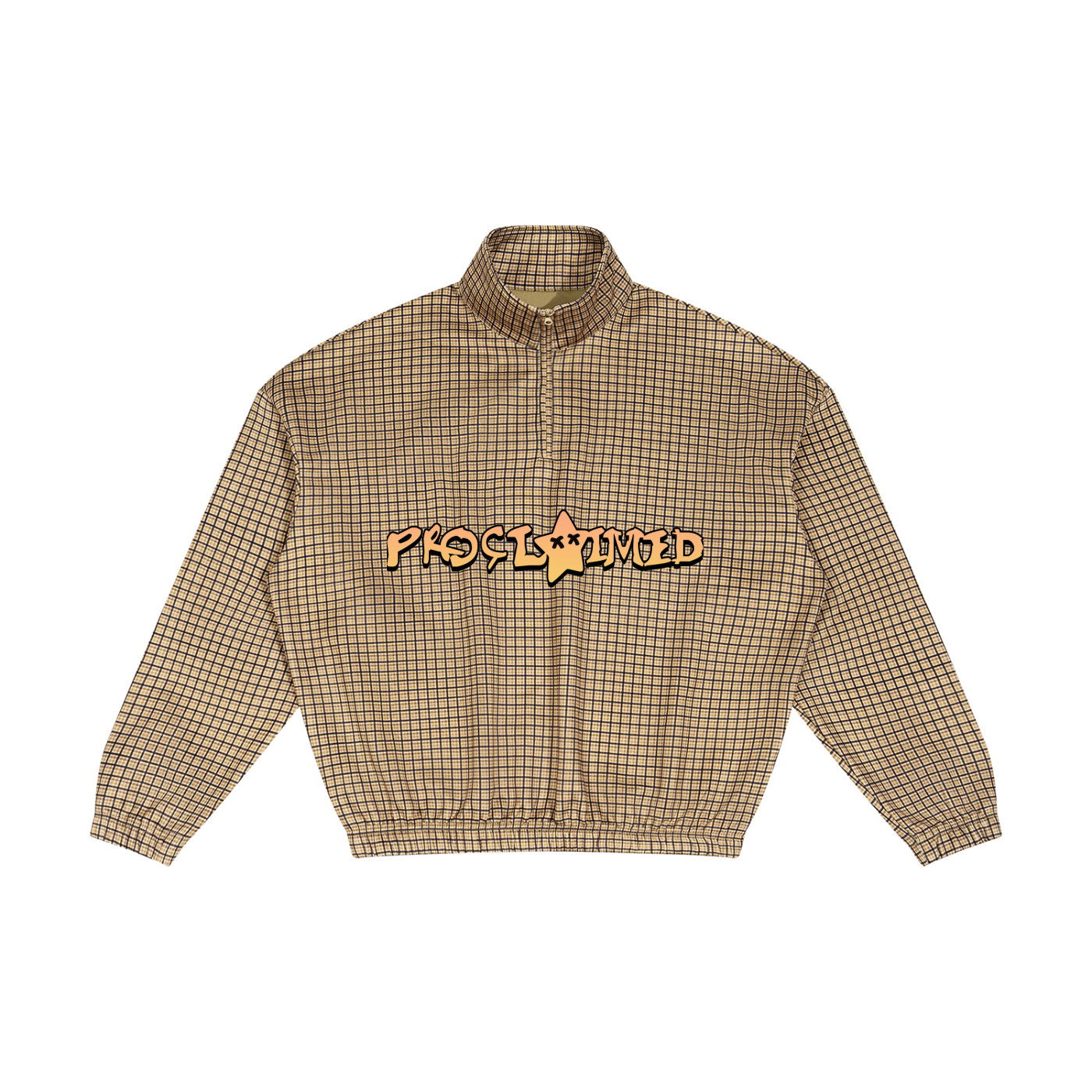 Proclaimed Plaid Quarter-Zip Sweatshirt