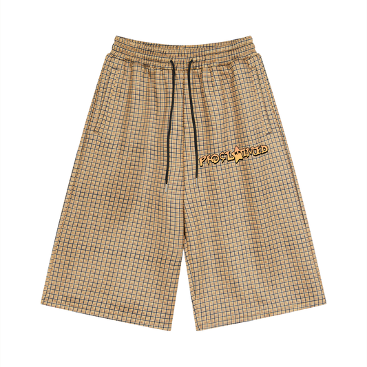 Proclaimed Plaid Drawstring Shorts