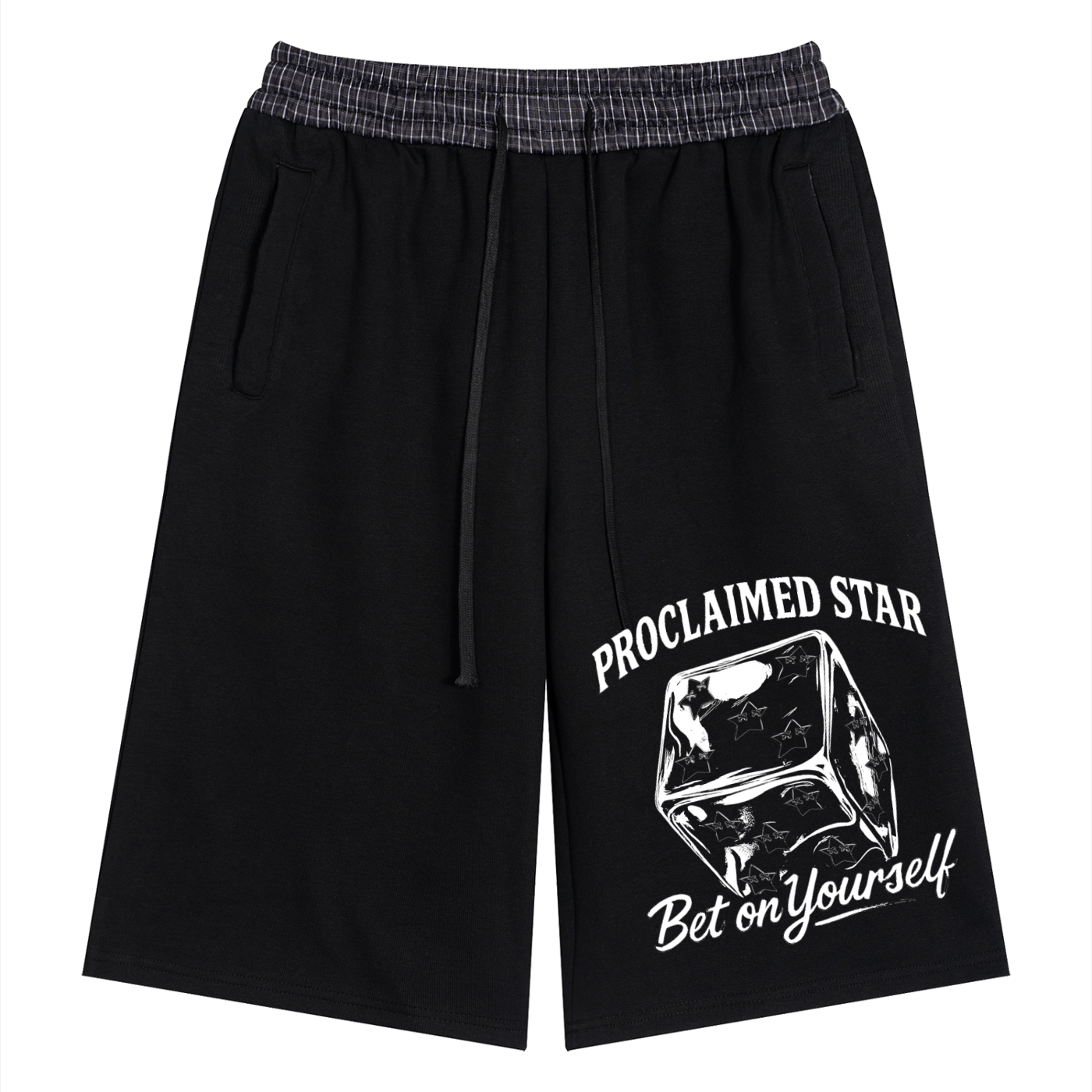 Bet On Yourself Plaid Waistband Shorts