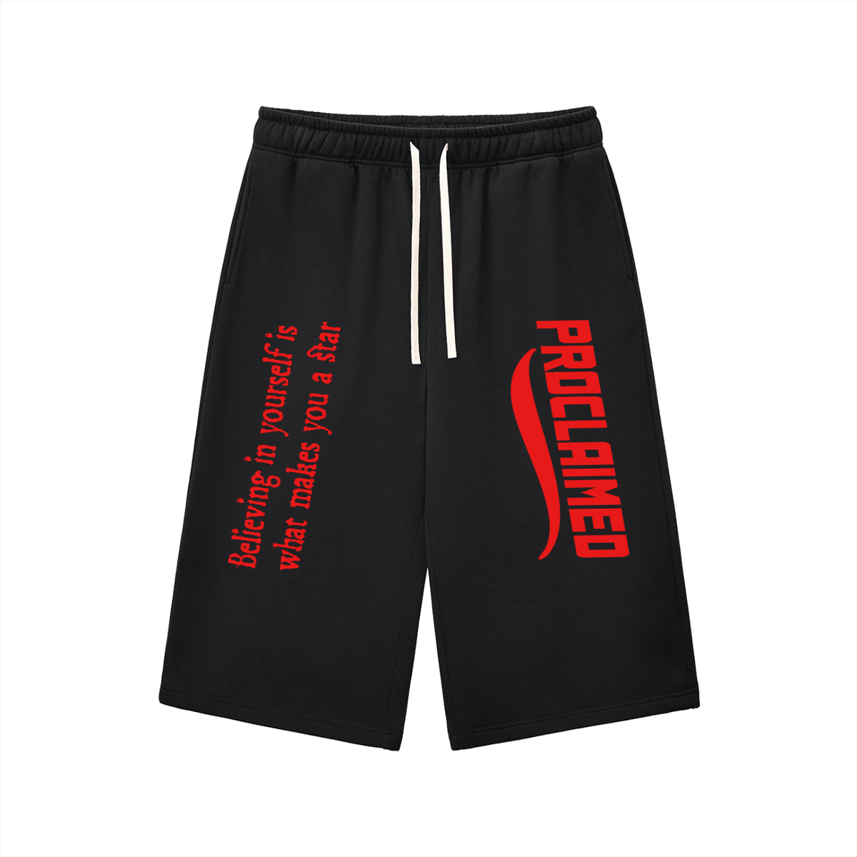 Believe In Yourself 3/4 Sweat short